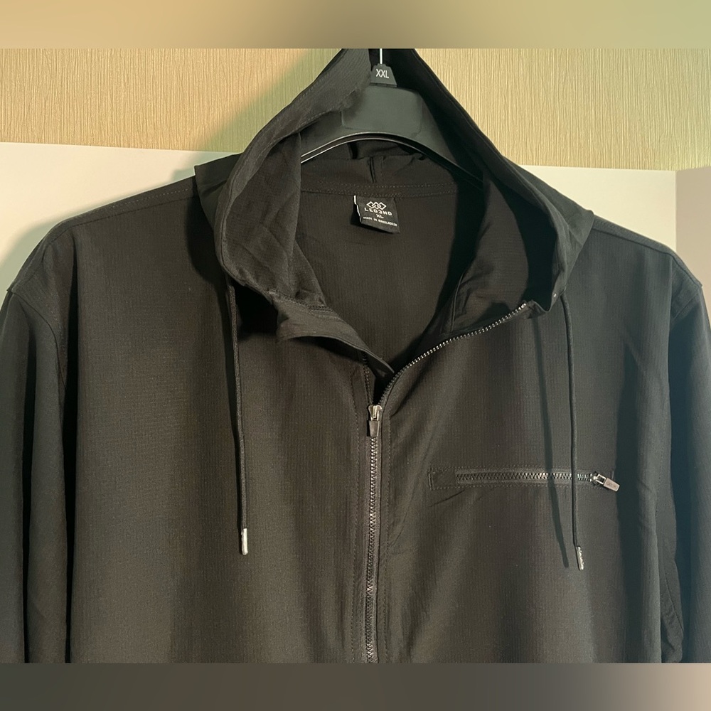 LEG3ND STRETCH FULL ZIP LONG SLEEVE WATER-RESISTANT UNLINED HOODED JACKET - Picture 4 of 16